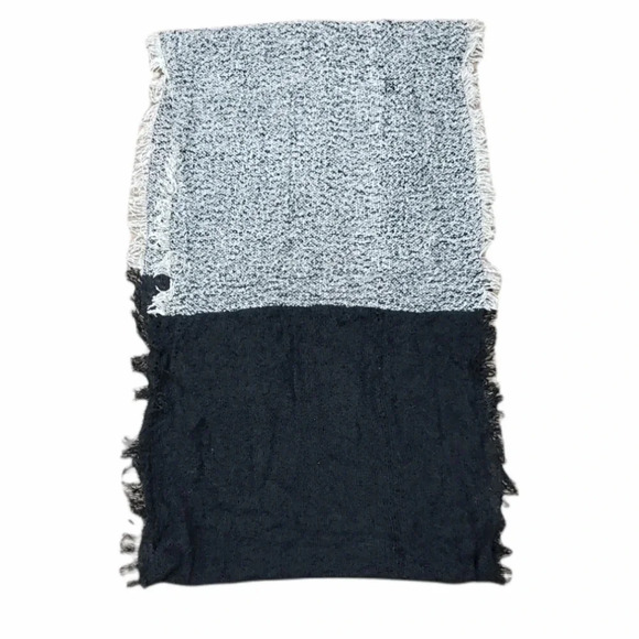 Cejon Accessories Beige Black Fringe Infinity Scarf - Picture 2 of 4